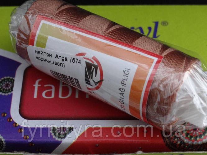 Купить Нить нейлон ANGEL коричневый, цена 40 грн — Prom.ua (ID#705418504)