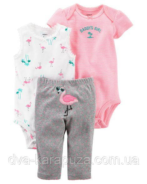 Набір — трійка для дівчинки Carters, 9 міс!, фото 1