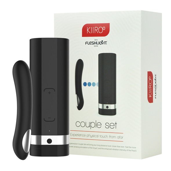 Kiiroo Onyx 2 & Pearl 2 Couple Set Black