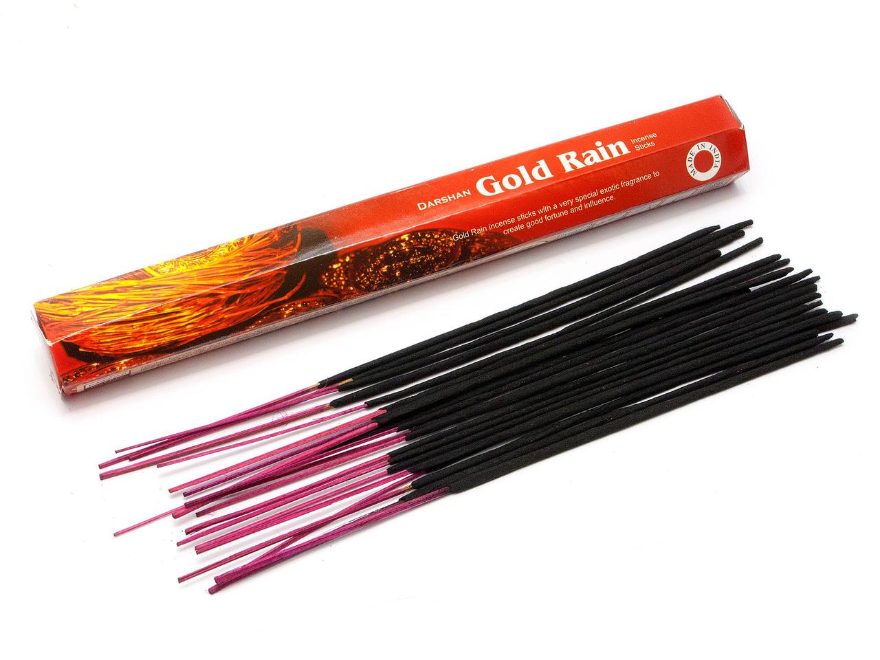 Gold Rain (Золотий Дощ) , (DARSHAN), Пахощі, аромапалички, шестигранник
