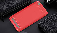 Чехол Carbon для Xiaomi Redmi 5A Бампер Красный
