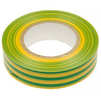 Изолента 0,13х15 мм желто-зеленая 20 метров