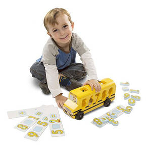 Дерев'яний шкільний автобус-сортер Счет Melissa&Doug, фото 3