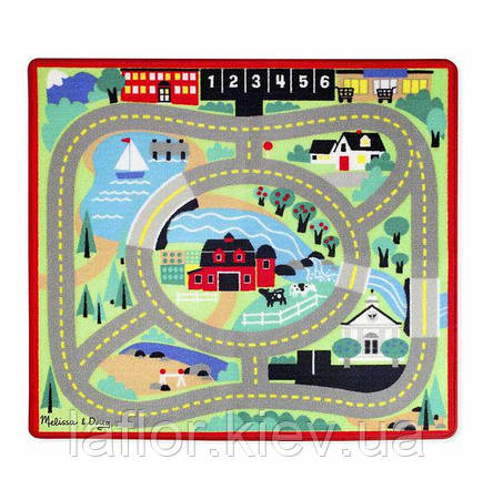 Ігровий килимок із машинками Міська дорога Melissa&Doug, фото 1