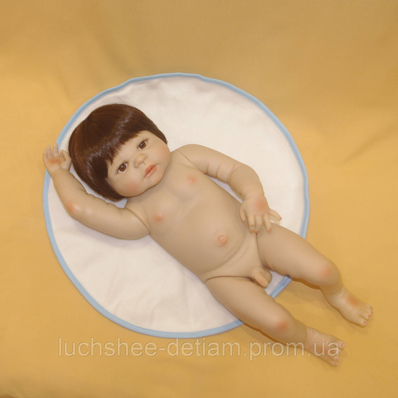 Кукла реборн 57 см полностью виниловый мальчик Димочка - фото 9 - id-p705519039