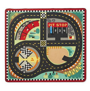 Ігровий килимок із машинками Перегонова траса Melissa&Doug, фото 1