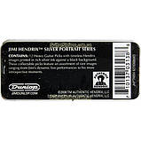 Набір Медіаторів Dunlop JH-PT05H Jimi Hendrix Signature Silver Portrait Heavy, фото 2