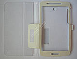 Білий шкіряний чохол-книжка Folio Case для планшета Asus Fonepad 7 FE375CG FE375CXG, фото 5