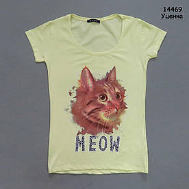 Уцінка - Футболка "Кіт" жіноча. S-M