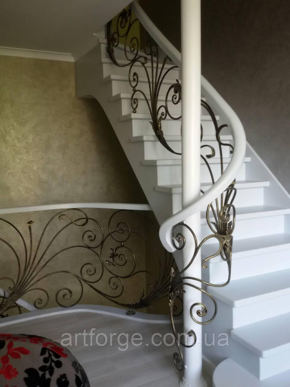 Классические кованые перила для лестниц - фото 3 - id-p625120366