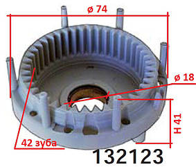Планетарка редуктор стартера VW Transporter T4 Golf Jetta Passat 1.6 2.4 2.5 2.8 TDi