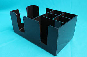 Барний органайзер з чорного акрилу