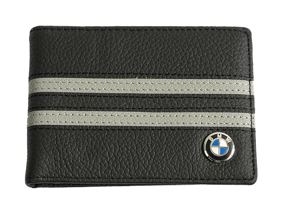 Шкіряна обкладинка для прав Carrs з логотипом BMW чорна (BM12), фото 2