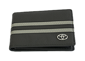 Шкіряна обкладинка для прав Carrs з логотипом TOYOTA чорна (TOY07), фото 3