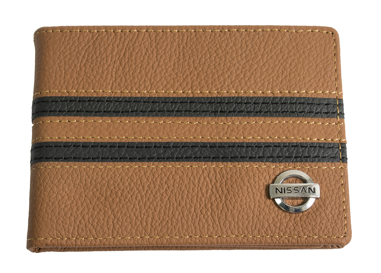 Шкіряна обкладинка для прав Carrs з логотипом NISSAN коричнева (NIS09)