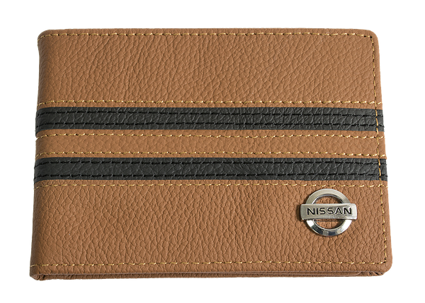 Шкіряна обкладинка для прав Carrs з логотипом NISSAN коричнева (NIS09), фото 1