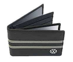 Шкіряна обкладинка для прав Carrs з логотипом VOLKSWAGEN чорна (VW04), фото 4