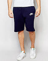 Шорты Nike ( Найк ) синие значёк+лого