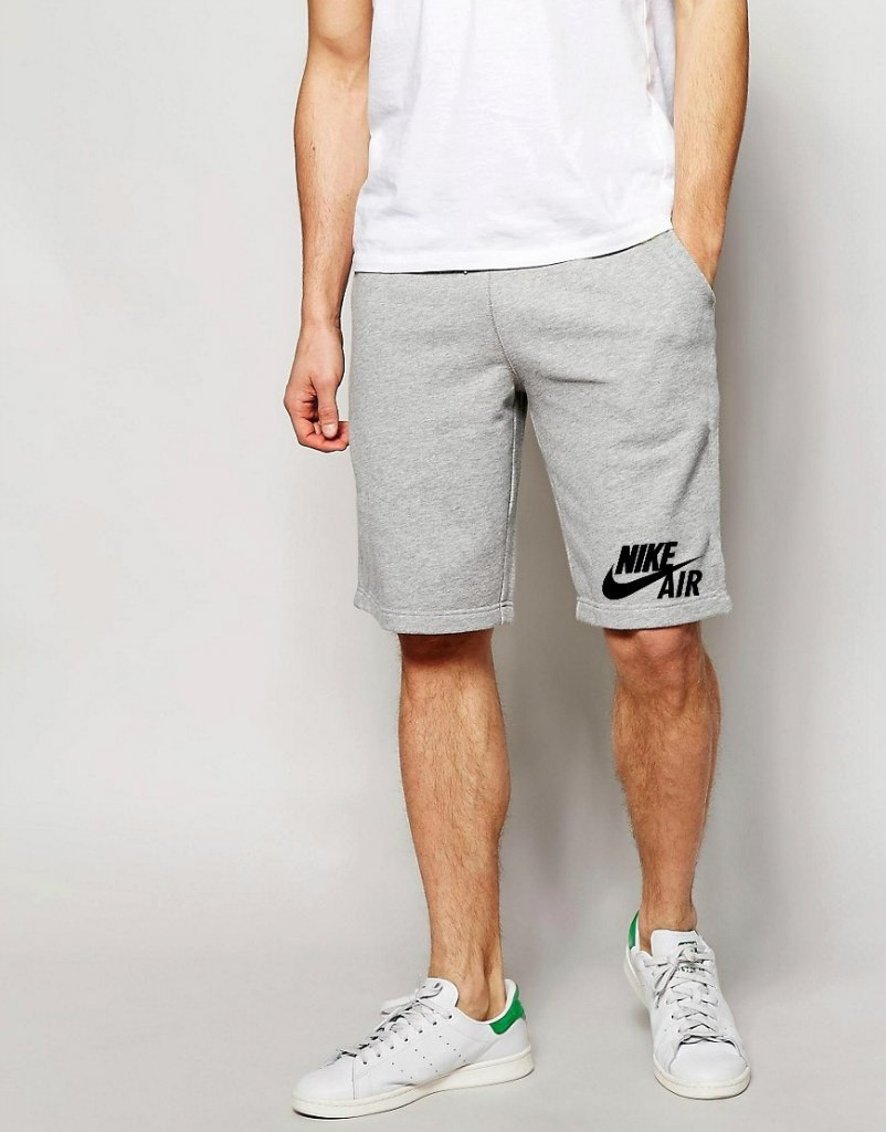 Шорти Nike ( Найк ) Air сірі чорний принт