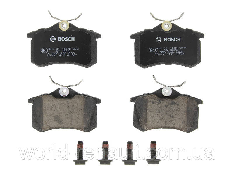 Комплект задніх гальмівних колодок Рено Меган 3, Рено Флюенс/ BOSCH 0986466683