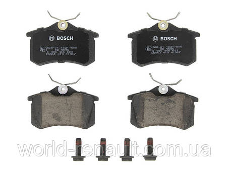 Комплект задніх гальмівних колодок Рено Меган 3, Рено Флюенс/ BOSCH 0986466683, фото 1