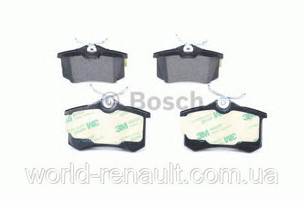 Комплект задніх гальмівних колодок Рено Меган 3, Рено Флюенс/ BOSCH 0986466683, фото 3