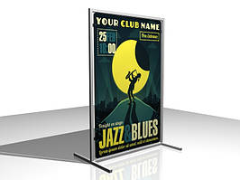 Штендер Т-подібний, формат 700х1000 мм (Нанесення плівки: Аплікація плівками ORACAL, 2 шари;  Основа: