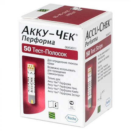 Тест-смужки до глюкометрів Accu Chek Performa #50 - Акку Чек Перформа тест смужки #50, фото 3