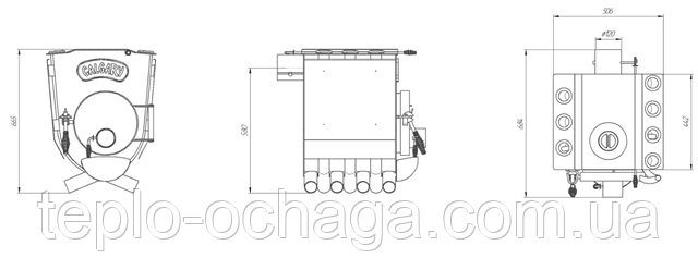 габариты печи калгари