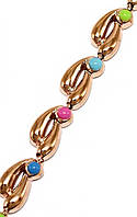 Браслет ХР. Позолота ЧВ. Нанесено емаль різних кольорів. Довжина: 19 см. Ширина: 6 мм.