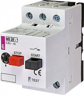Автоматичний вимикач захисту двигуна MS25-1