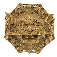 Підвіска "Лев" 10х10 см коричнева (В0947)