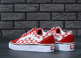 Кеди унісекс Vans Old Skool х Supreme Red/white "Червоні з білим" р. 5-9,5 (37-42,5), фото 5