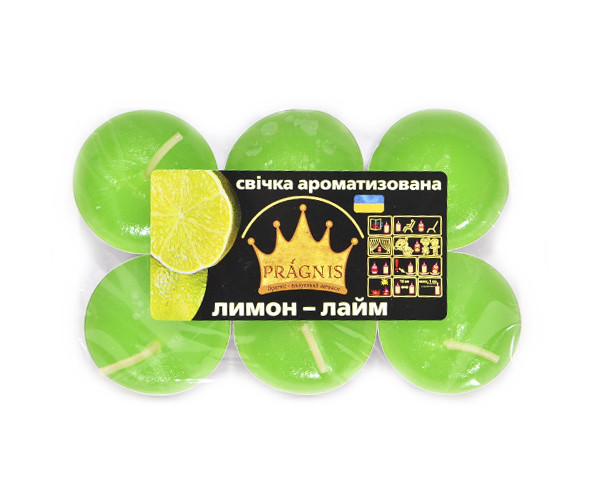 Ароматизовані чайні свічки 6 шт., Проміс-Плюс. Аромат Лимон
