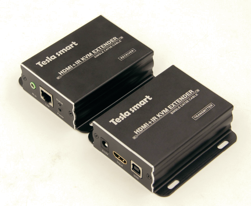 HDMI передавач відеосигналу Tesla Smart KVM Extender 50м по CAT5e/6. Висока якість, фото 1