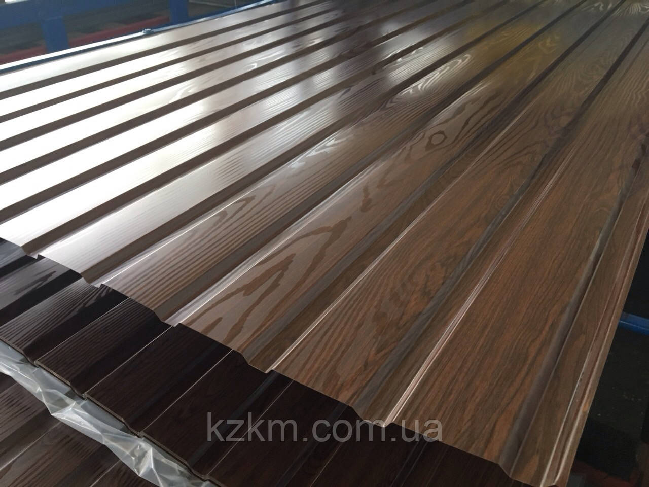 Профнастил Под ДЕРЕВО ВЕНГЕ , Декоративный Профлист, Темное Дерево ...