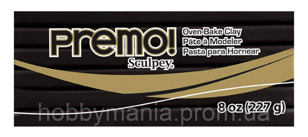 Полімерна глина Premo Sculpey (Премо Скальпея) 227г, чорна, No5042 Black, США