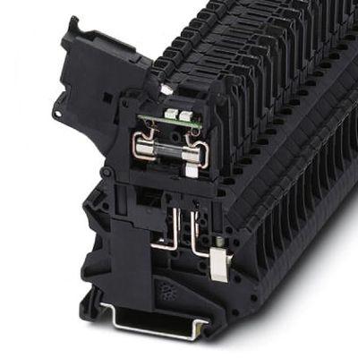 Клема з гвинтовими затискачами, двополюсна Phoenix Contact UT 4-HESILA 250 (5X20) - 3046100