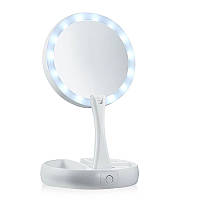 Настольное зеркало для макияжа HUANYA N208 с LED подсветкой Белый (SUN0636)