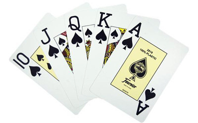 Пластиковые покерные карты Fournier 2818 синие - фото 6 - id-p706012138