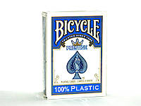 Карты Bicycle Prestige Blue 100% пластик