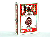 Карты Bicycle Prestige Red 100% пластик