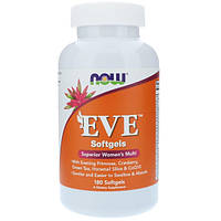 Єва Вітаміни для жінок 180 гелевих капс жіночі мультивітаміни Now Foods USA