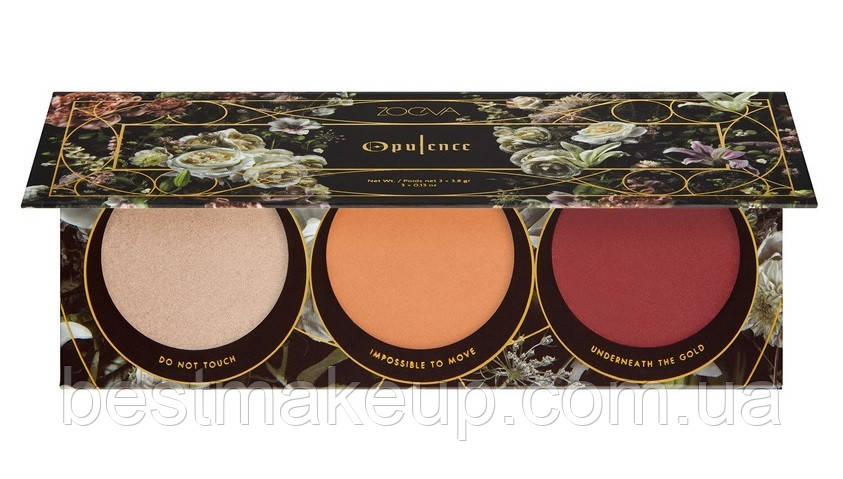 Палітра рум'ян і хайлайтер ZOEVA OPULENCE Blush Palette 