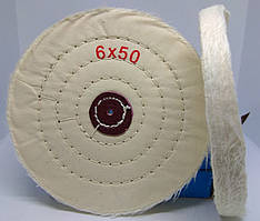 Круг полірувальний мусліновий 150х10х6 білий