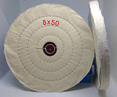 Круг полірувальний мусліновий 200х10х6 білий