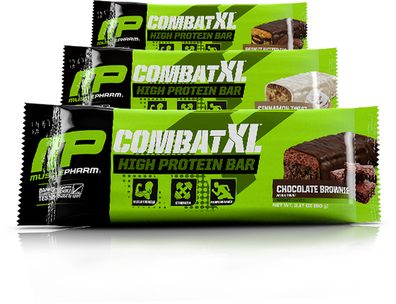 Батончик MusclePharm Combat XL High Protein Bar 90 г (1 шт.), фото 2