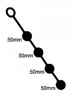 Анальные шарики 4 шт. по 50 мм (M&K Product, Великобритания)