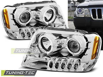Передні фари Jeep Grand Cherokee WJ тюнінг Led оптика