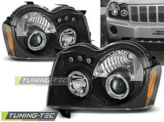 Передні фари тюнінг оптика Jeep Grand Cherokee WK